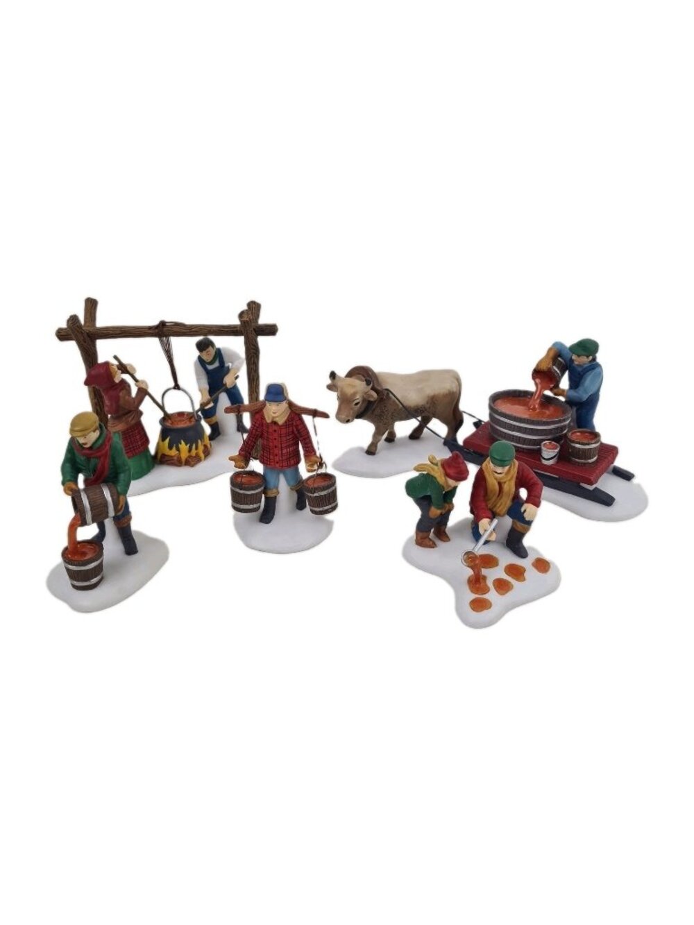 Department 56 Dickens Heritage Village 5 Piece Set Tapping The Maples 56599